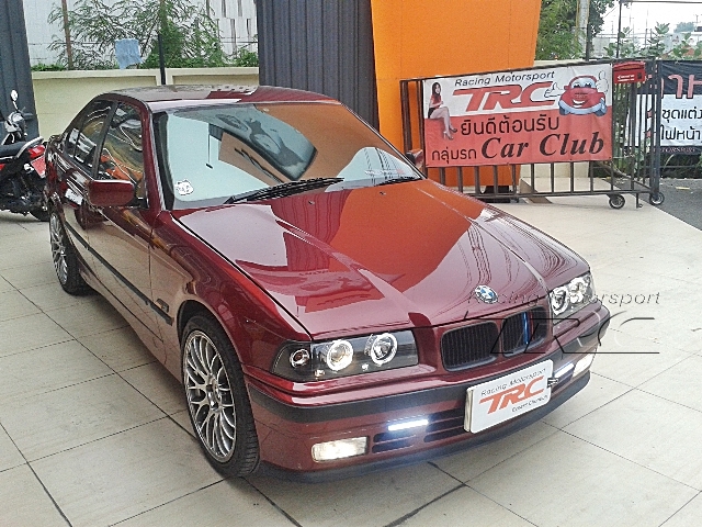 หน้ากระจัง E36 ปี 1991 ทรง M สีดำด้าน (ซี่กระจังลายM 3สี)